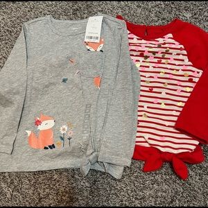 2 long sleeve toddler tops- size 3T